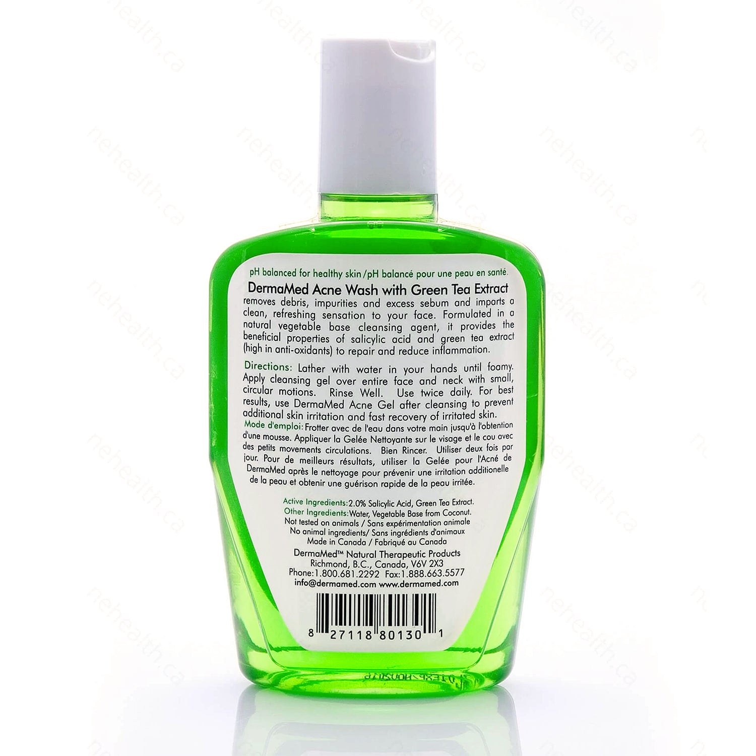 Acne Wash with Green Tea Extract - Dermamed Pharmaceutical